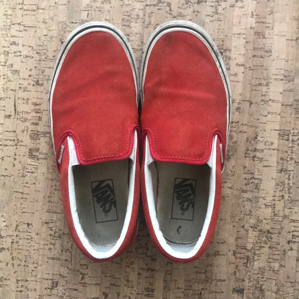 Red Suede Vans